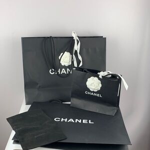 3 CHANEL Black Gift Bag Collection
